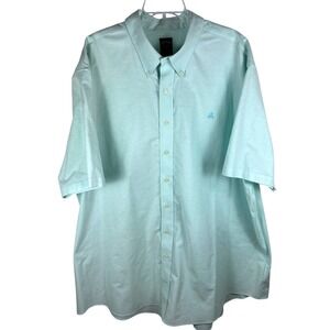 Brooks Brothers Button Down Shirt Mens 3XLT Mint Green Non-Iron Stretch Logo